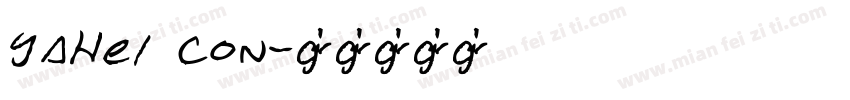 yahei con字体转换